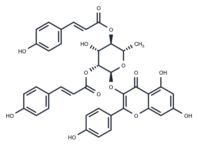 TargetMol Chemical Structure 2'',4''-Di-O-(E-p-coumaroyl)afzelin