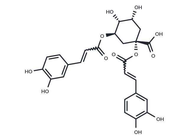 1,3-Dicaffeoylquinic acid Chemical Structure