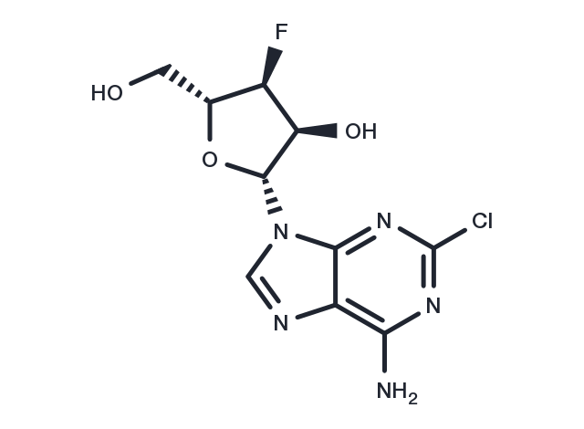 3’-Deoxy-3’-fluoro-2-chloroadenosine Chemical Structure