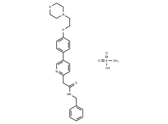 TargetMol Chemical Structure Tirbanibulin Mesylate