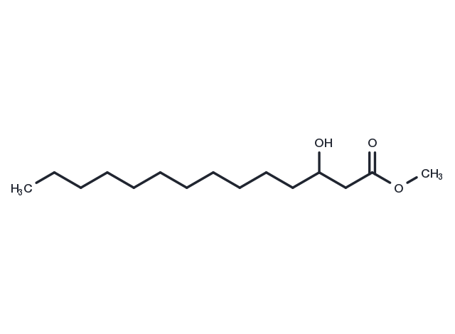 3-hydroxy Myristic Acid methyl ester Chemical Structure