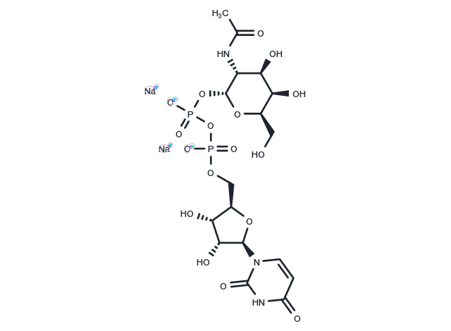 UDP-GalNAc disodium Chemical Structure