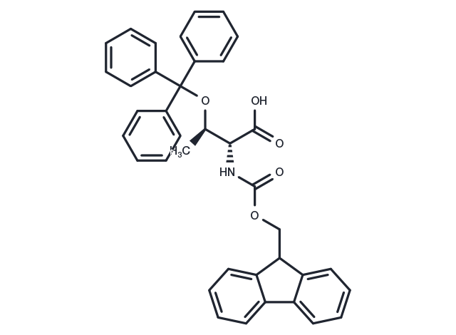 N-(((9H-Fluoren-9-yl)methoxy)carbonyl)-O-trityl-L-threonine Chemical Structure