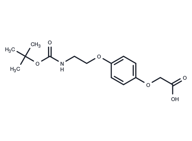 Boc-NH-PEG1-Ph-O-CH2COOH Chemical Structure