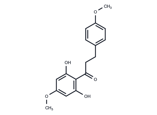 2',6'-Dihydroxy 4',4-dimethoxydihydrochalcone Chemical Structure