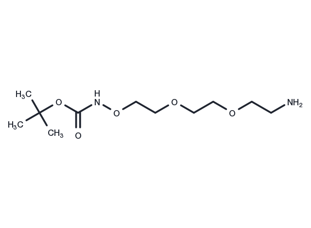 Boc-Aminooxy-PEG2-C2-amine Chemical Structure