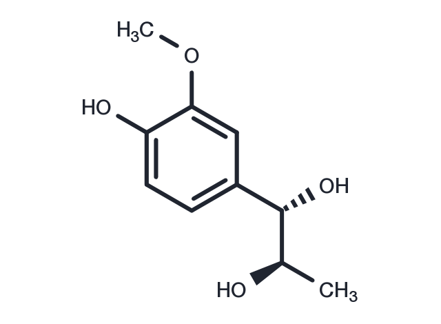 erythro-1-(4-Hydroxy-3-methoxyphenyl)propane-1,2-diol Chemical Structure