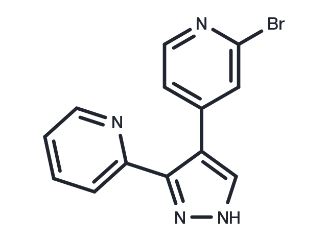 2-Bromo-4-(3-(pyridin-2-yl)-1H-pyrazol-4-yl)pyridine Chemical Structure