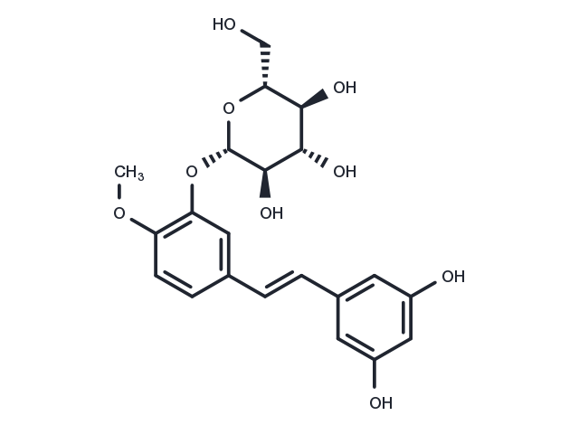 TargetMol Chemical Structure Rhapontigenin 3'-O-glucoside