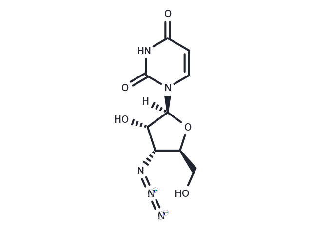 3'-Azido-3'-deoxy-beta-L-uridine Chemical Structure