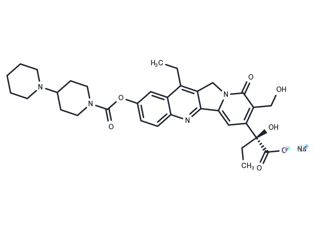 Irinotecan Carboxylate Sodium Salt Chemical Structure
