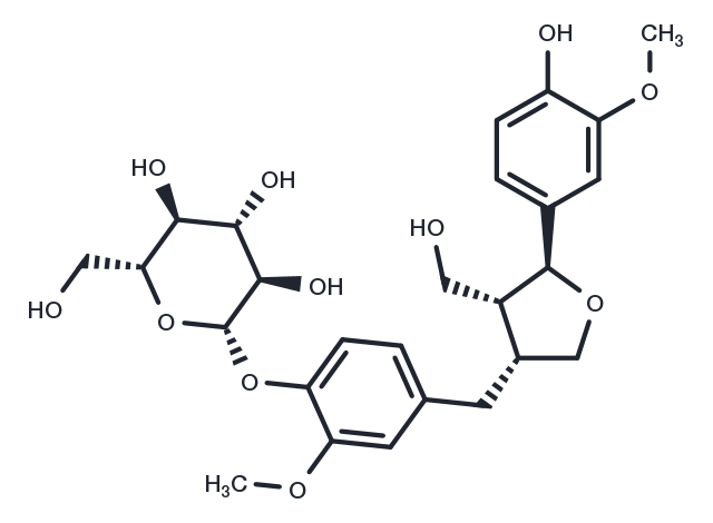 Lariciresinol 4-O-glucoside Chemical Structure