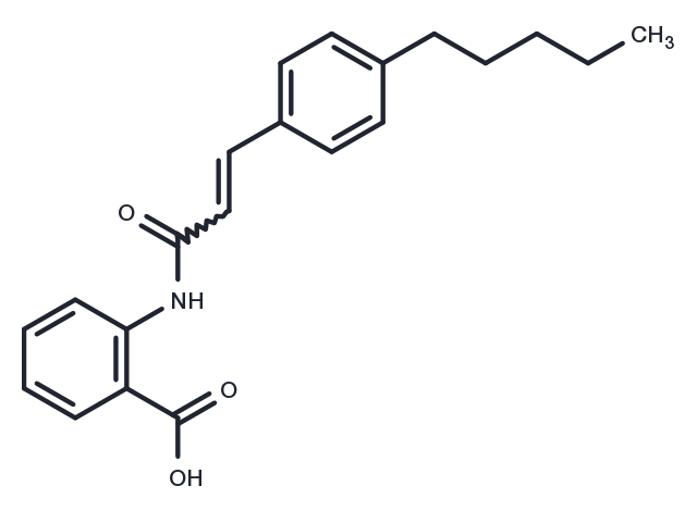TargetMol Chemical Structure N-(p-amylcinnamoyl) Anthranilic Acid