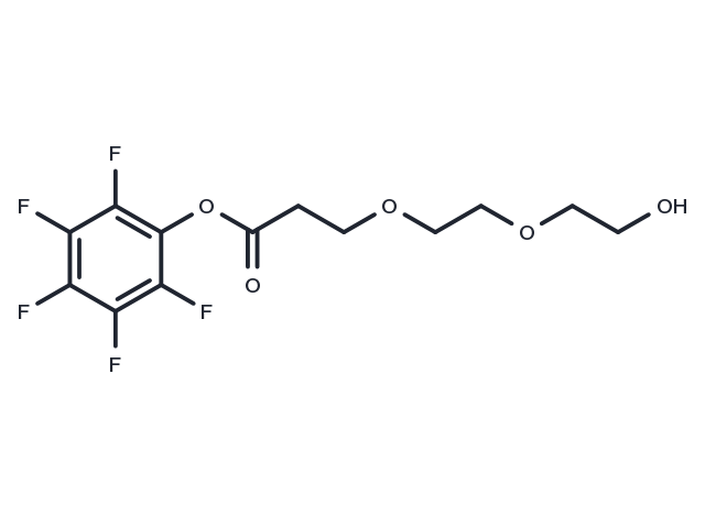 Hydroxy-PEG2-C2-PFP ester Chemical Structure