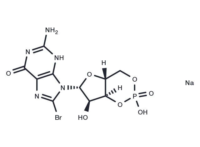 8-Bromo-cGMP sodium Chemical Structure