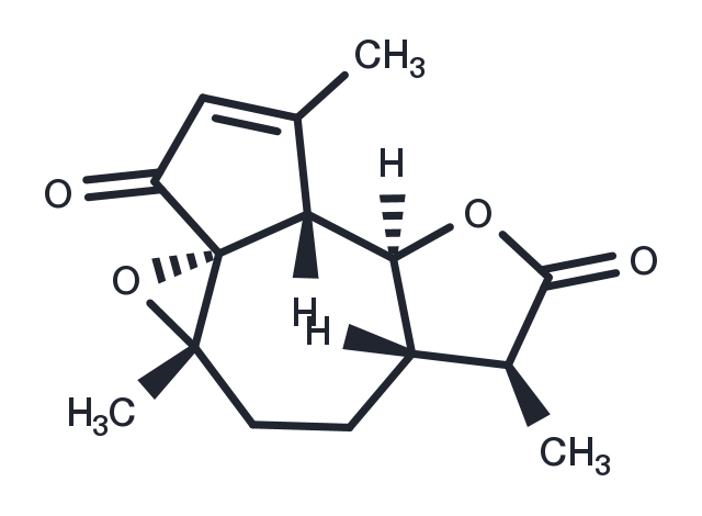 TargetMol Chemical Structure 1β,10β-Epoxydesacetoxymatricarin