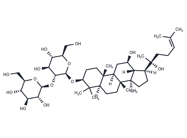 (20R)-Ginsenoside Rg3 Chemical Structure