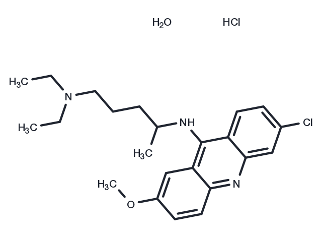 Quinacrine hydrochloride hydrate Chemical Structure