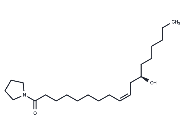 Pyrrolidine Ricinoleamide Chemical Structure