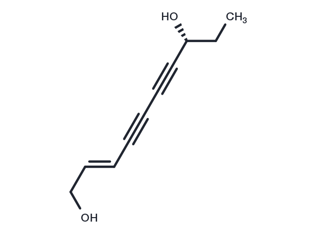 TargetMol Chemical Structure (R,E)-Deca-2-ene-4,6-diyne-1,8-diol