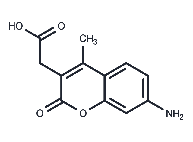 TargetMol Chemical Structure 7-Amino-4-methylcoumarin-3-acetic acid