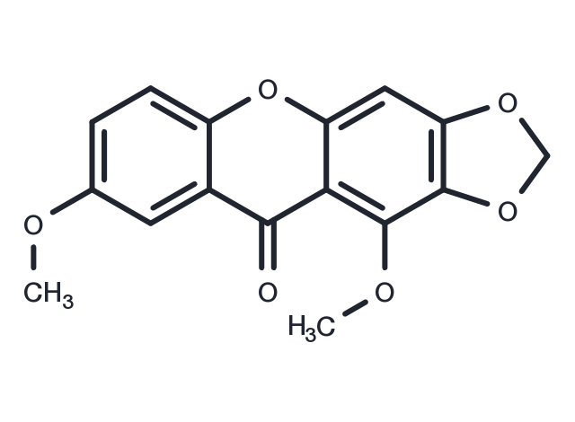 TargetMol Chemical Structure 1,7-Dimethoxy-2,3-methylenedioxyxanthone