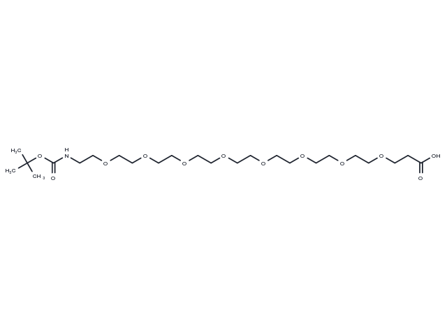 TargetMol Chemical Structure Boc-NH-PEG8-CH2CH2COOH