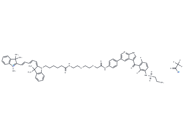 Vem-L-Cy5 Chemical Structure
