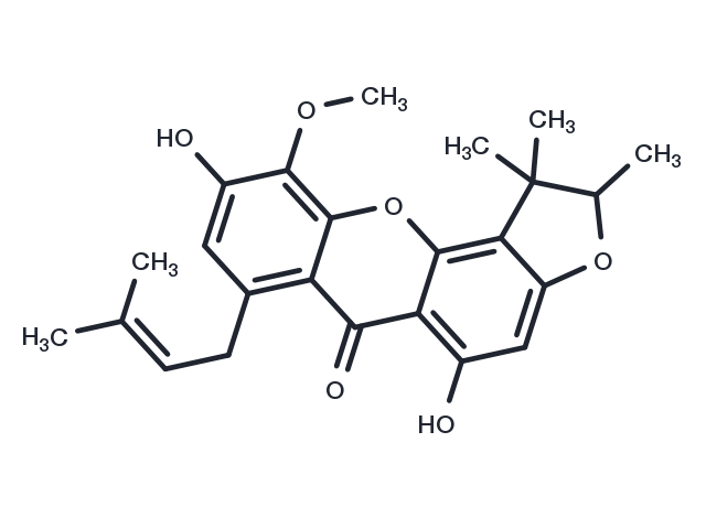 Caloxanthone B Chemical Structure