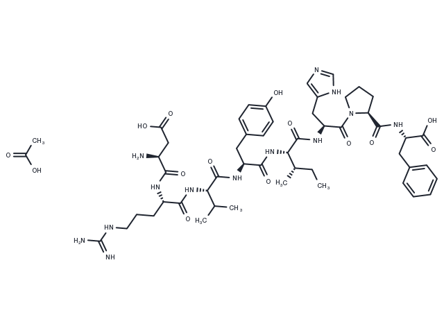 TargetMol Chemical Structure Angiotensin II human acetate