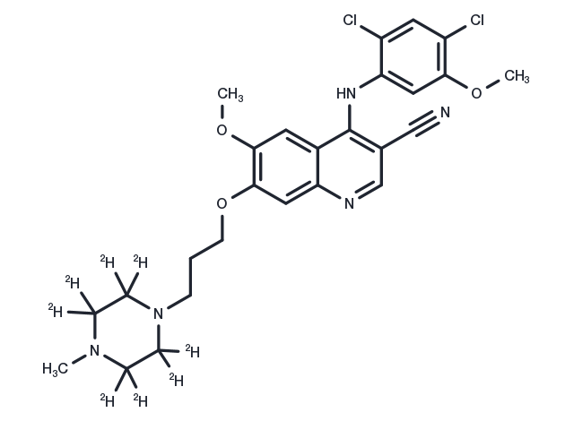 Bosutinib D8 Chemical Structure