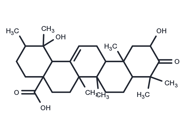TargetMol Chemical Structure 2alpha,19alpha-Dihydroxy-3-oxo-urs-12-en-28-oic acid