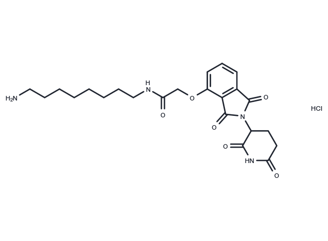 TargetMol Chemical Structure Thalidomide-O-amido-C8-NH2 hydrochloride