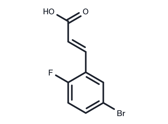 5-Bromo-2-fluorocinnamic acid Chemical Structure