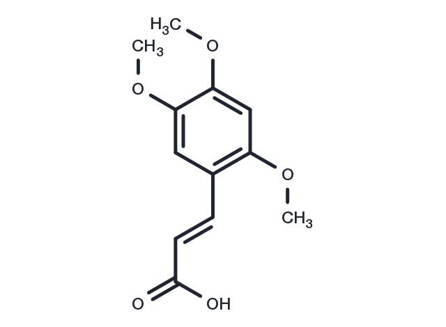 2,4,5-Trimethoxycinnamic acid Chemical Structure