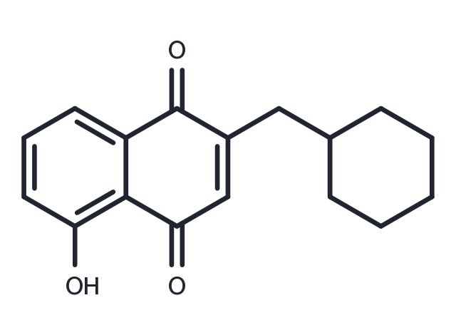 2-(cyclohexylmethyl)-Plumbagin Chemical Structure