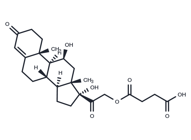TargetMol Chemical Structure Hydrocortisone hemisuccinate