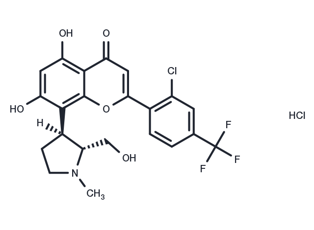 Voruciclib hydrochloride Chemical Structure
