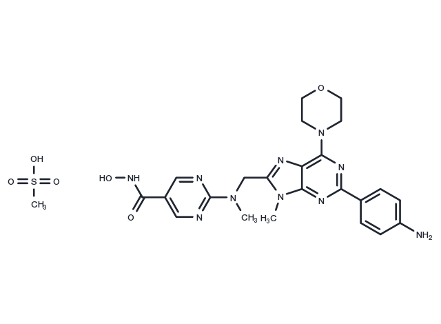 Purinostat mesylate Chemical Structure