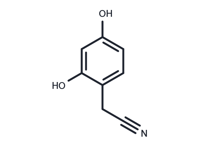 TargetMol Chemical Structure (2,4-Dihydroxyphenyl)acetonitrile