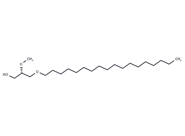 1-O-Octadecyl-2-O-methyl-sn-glycerol Chemical Structure