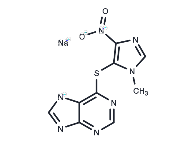 Azathioprine Sodium Chemical Structure