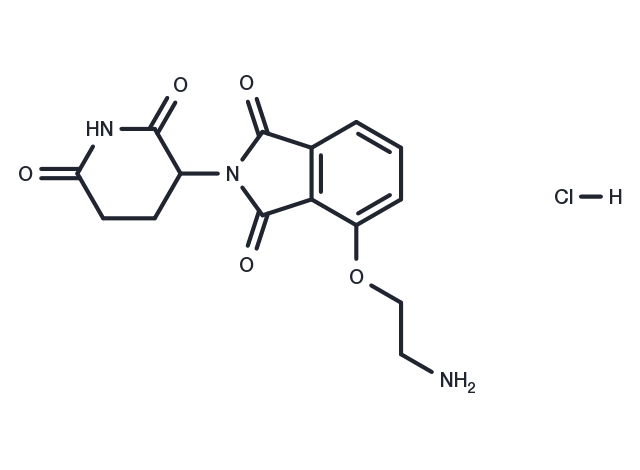 Thalidomide 4'-ether-alkylC2-amine hydrochloride Chemical Structure