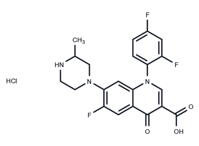 Temafloxacin (hydrochloride) Chemical Structure