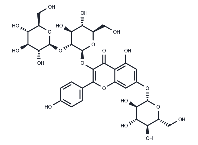 TargetMol Chemical Structure Kaempferol 3-sophoroside-7-glucoside