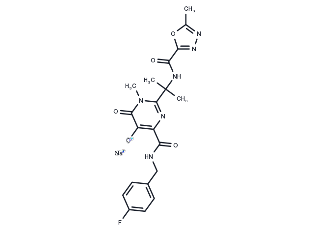 Raltegravir sodium Chemical Structure
