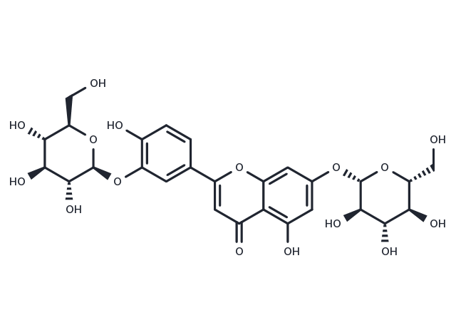 TargetMol Chemical Structure Luteolin-3',7-di-O-glucoside