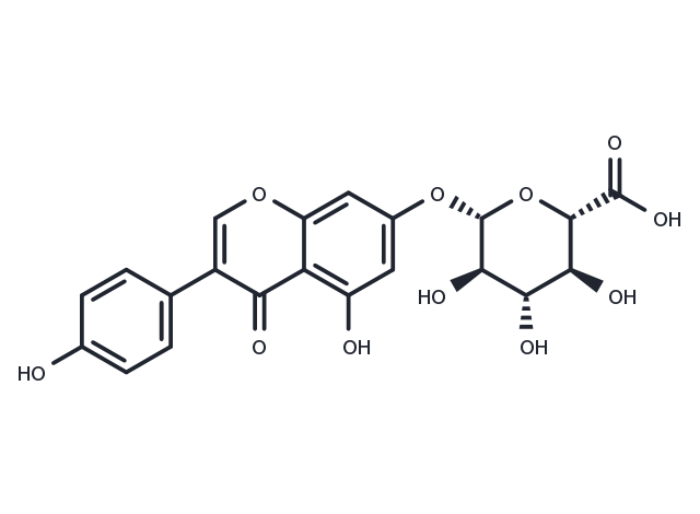 TargetMol Chemical Structure Genistein 7-O-glucuronide
