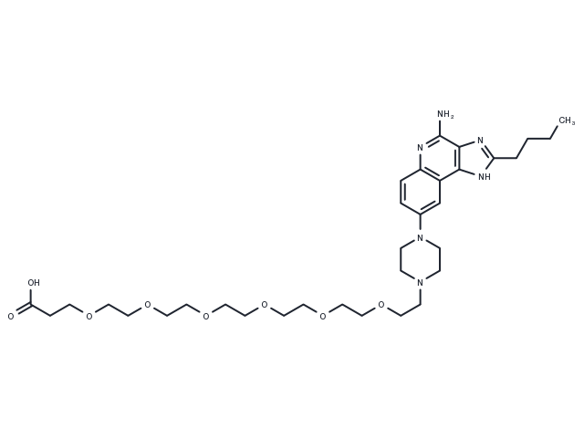 TLR7/8 agonist 4 hydroxy-PEG6-acid Chemical Structure