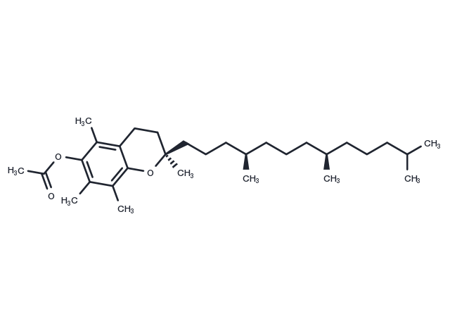 D-α-Tocopherol acetate Chemical Structure